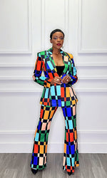 Claire Colorburst Pants Suit