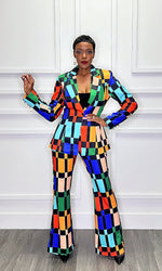 Claire Colorburst Pants Suit